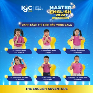 KẾT QUẢ VÒNG CASTING MASTER ENGLISH