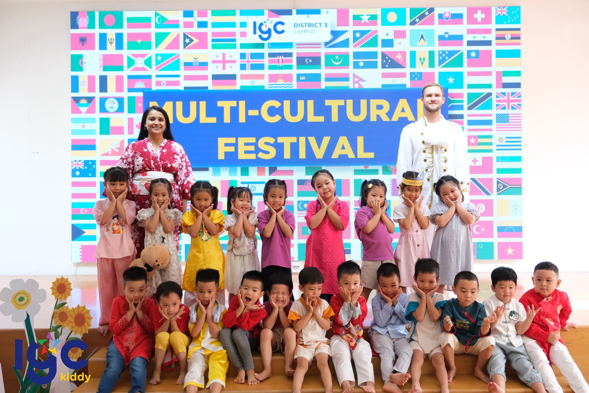 BÙNG NỔ SẮC MÀU VỚI LỄ HỘI VĂN HÓA ĐA QUỐC GIA TẠI IGC KIDDY QUẬN 3