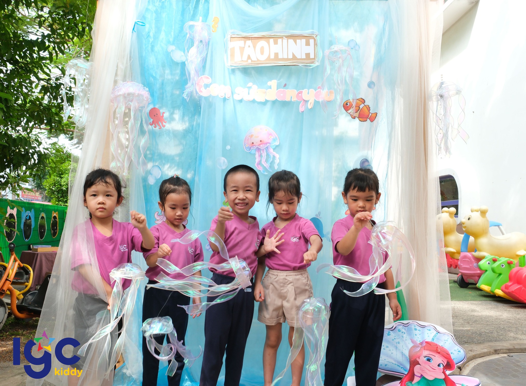 [IGC KIDDY CƠ SỞ QUẬN 3] CÙNG CÁC BẠN NHỎ LỚP DOLPHIN 1 SÁNG TẠO "CON SỨA ĐÁNG YÊU"