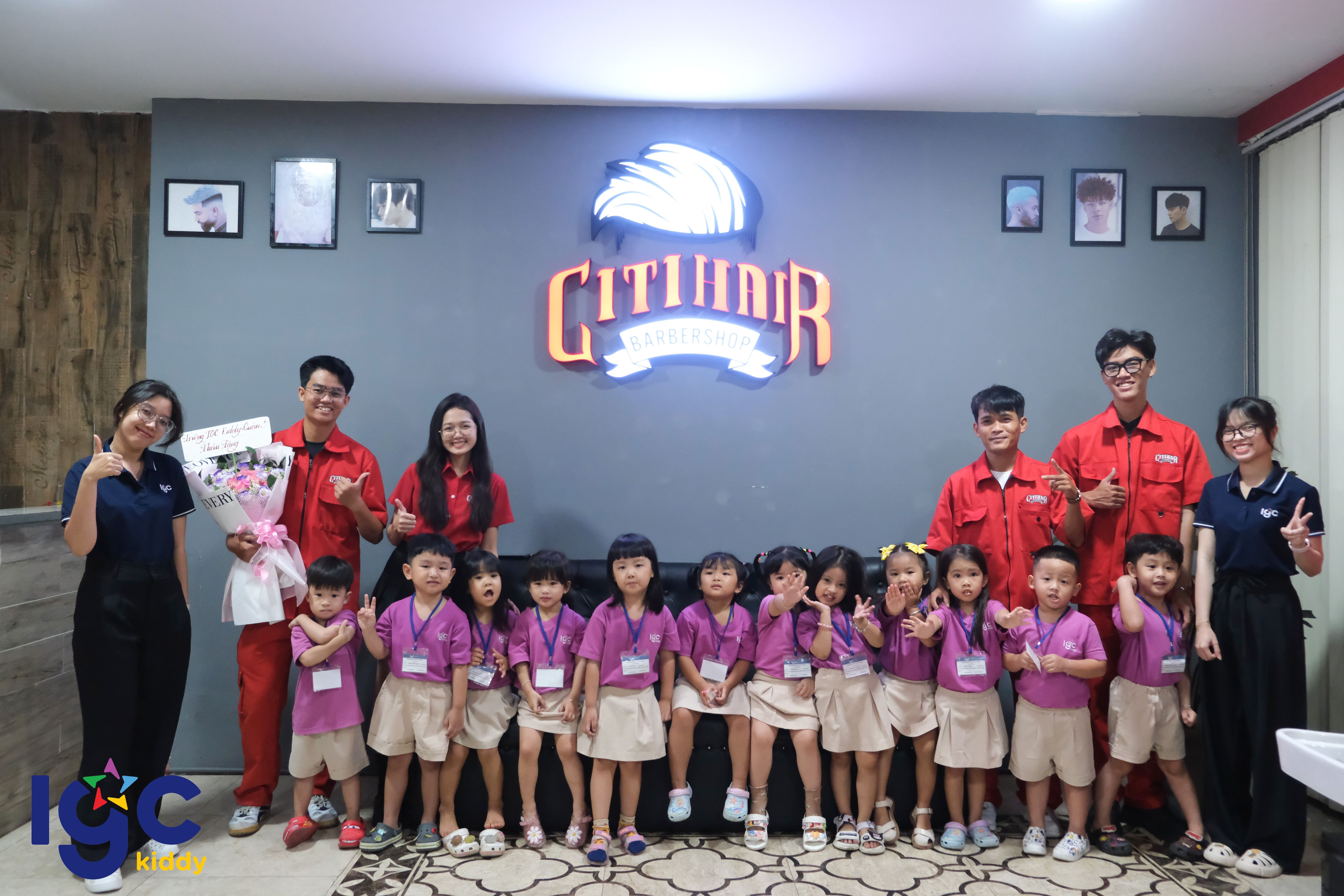 TRẢI NGHIỆM THÚ VỊ TẠI SALON TÓC CÙNG CÁC BẠN NHỎ TRƯỜNG MẦM NON IGC QUẬN 3