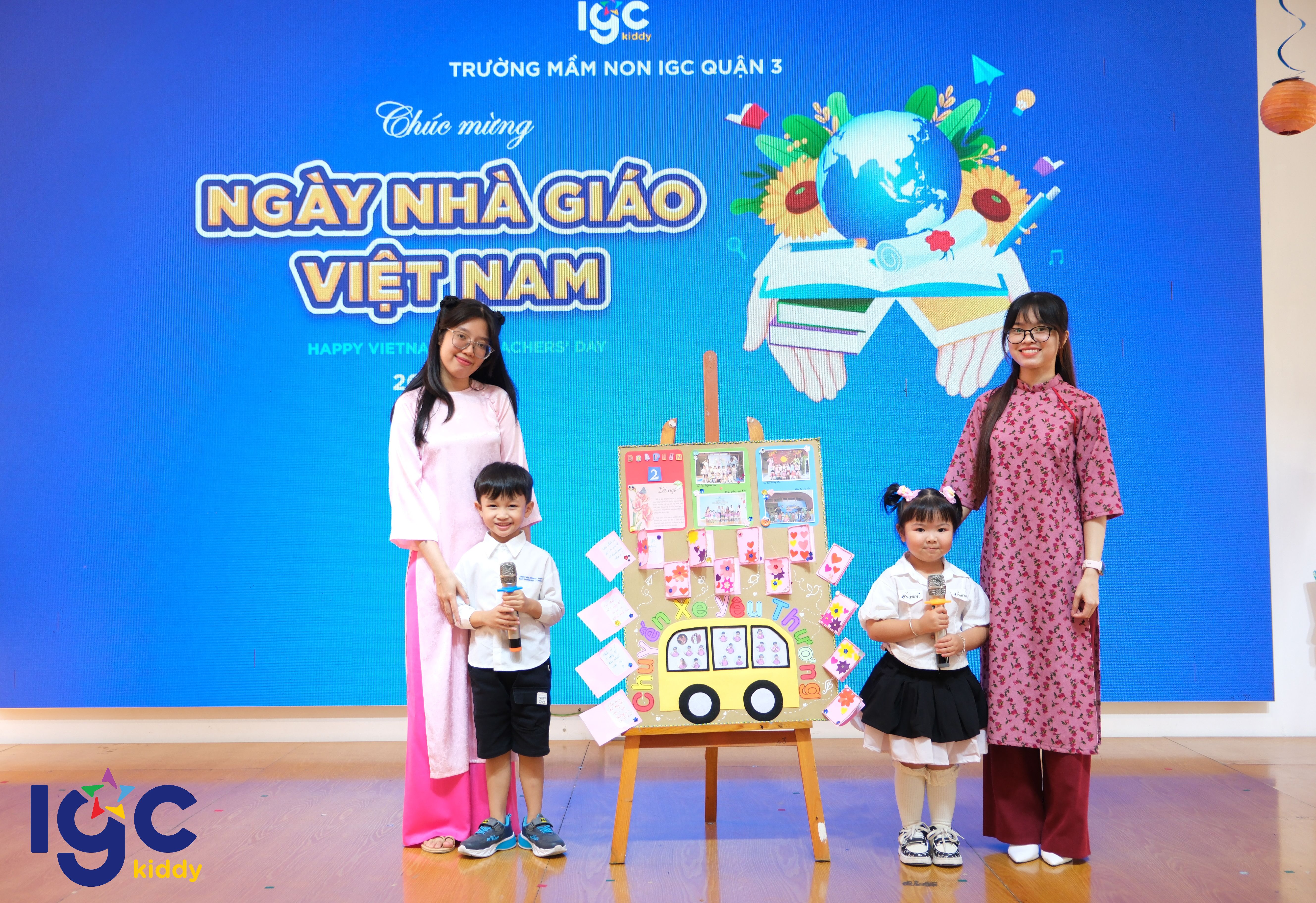 NHỮNG KHOẢNH KHẮC ĐẸP CHÀO MỪNG NGÀY NHÀ GIÁO VIỆT NAM 20 THÁNG 11 TẠI IGC KIDDY QUẬN 3