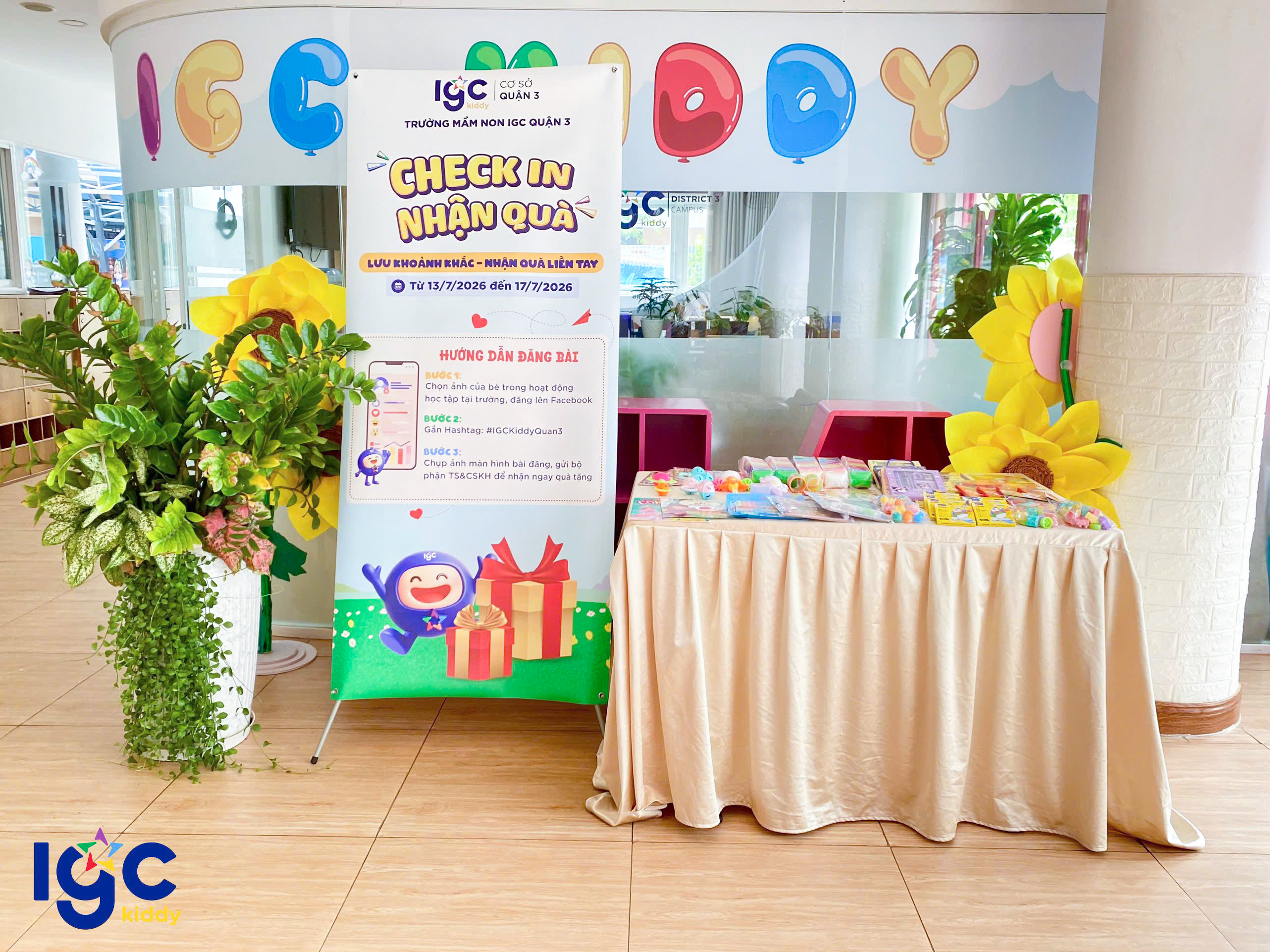 CHECK-IN CÙNG BÉ – NHẬN QUÀ XINH TẠI IGC KIDDY QUẬN 3