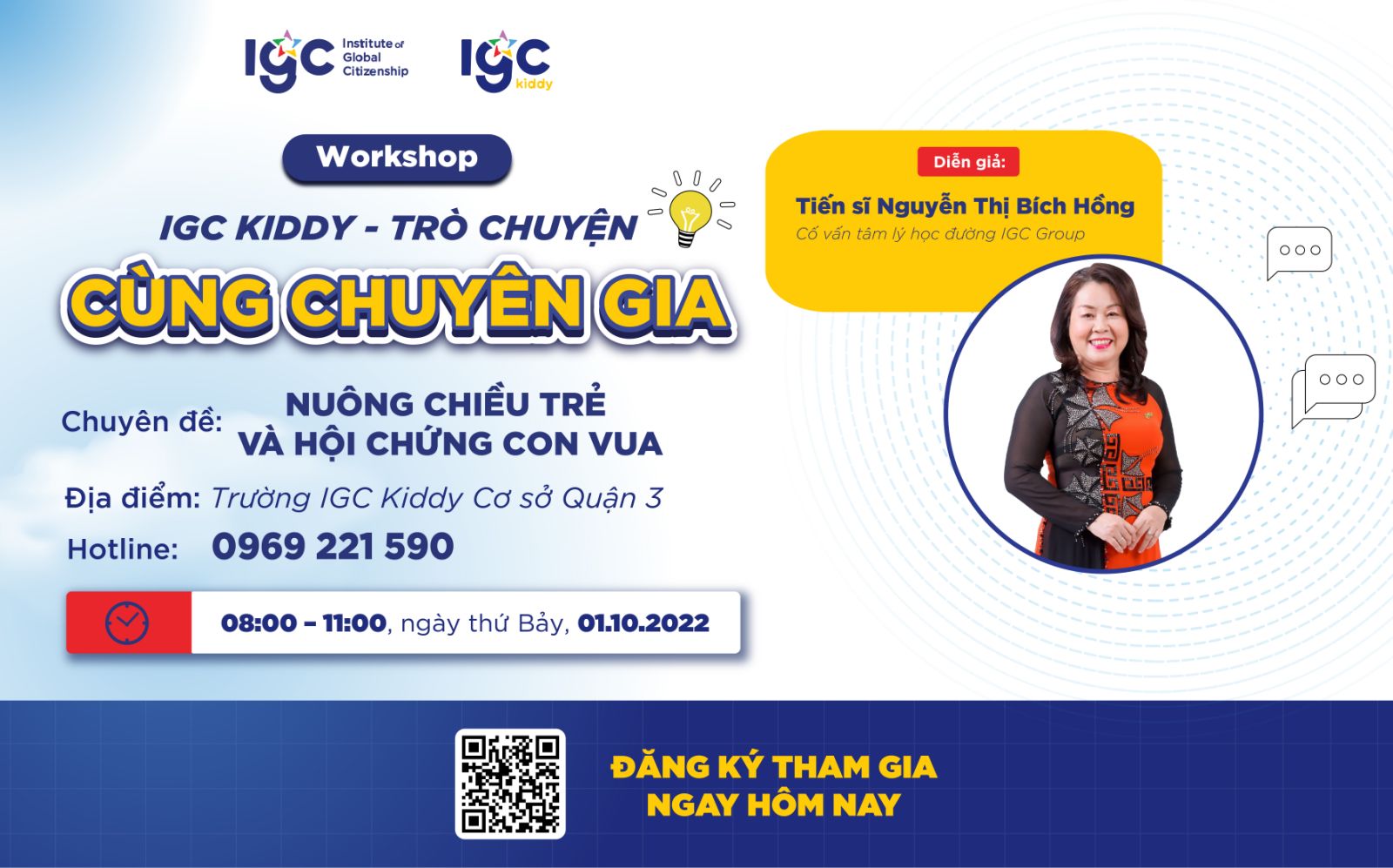 WORKSHOP – NUÔNG CHIỀU TRẺ VÀ HỘI CHỨNG "CON VUA"