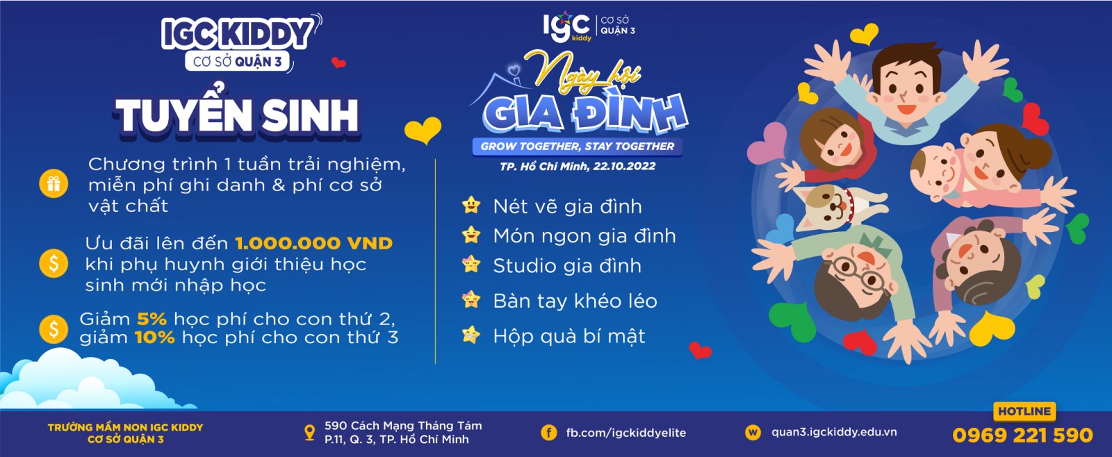 OPEN DAY: NGÀY HỘI GIA ĐÌNH - NHẬN ƯU ĐÃI LỚN CHO BÉ NHẬP HỌC TRONG THÁNG