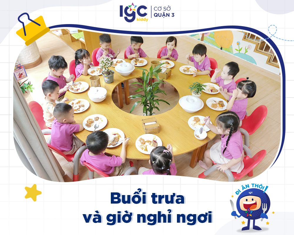 Buổi trưa tại IGC Kiddy cơ sở Quận 3