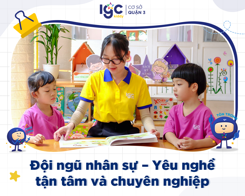 Đội ngũ nhân sự tại IGC Kiddy cơ sở Quận 3